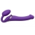 Фиолетовый безремневой вибрострапон Vibrating Bendable Strap-On - size L - Strap-on-me - купить с доставкой в Северске