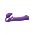 Фиолетовый безремневой вибрострапон Silicone Bendable Strap-On - size XL - Strap-on-me - купить с доставкой в Северске