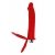 Красная насадка на пенис для двойного проникновения - 19 см. - ToyFa - купить с доставкой в Северске