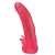 Розовая насадка для страпона с клиторальными лепестками - 18,5 см. - LOVETOY (А-Полимер) - купить с доставкой в Северске