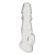 Прозрачная насадка для пениса Girthy Penis Enhancing Sleeve Extension - 17,1 см. - BlueLine - в Северске купить с доставкой