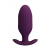 Фиолетовая анальная вибропробка с электростимуляцией Jefferson - 9,2 см. - Baile - купить с доставкой в Северске