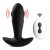 Черный массажер простаты с вибрацией, эффектом маятника и пультом ДУ - Secwell - в Северске купить с доставкой