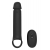 Черная насадка-удлинитель с вибрацией Vibrating Extender With Remote - Dream Toys - в Северске купить с доставкой