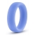 Голубое люминесцентное кольцо Silicone Glo Cock Ring - Blush Novelties - в Северске купить с доставкой