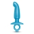 Голубая анальная пробка для массажа простаты Hither Silicone Prostate Plug - 14,3 см. - b-Vibe - в Северске купить с доставкой