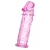 Розовая насадка фаллической формы - 12,5 см. - A-toys - в Северске купить с доставкой