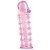 Розовая насадка на пенис с шипами - 12,5 см. - A-toys - в Северске купить с доставкой
