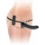 Черный страпон с вагинальной пробкой Deluxe Vibrating Penetrix Strap-On - 19 см. - Pipedream - купить с доставкой в Северске
