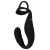 Черное эрекционное кольцо со стимуляцией промежности и анальной пробкой Cock Ring with RC Prostate Plug - Orion - в Северске купить с доставкой