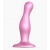 Розовая насадка Strap-On-Me Dildo Plug Curvy size M - Strap-on-me - купить с доставкой в Северске