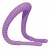 Фиолетовый гибкий фаллоимитатор Intimate Spreader для G-стимуляции - Orion