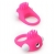 Розовое эрекционное кольцо с щеточкой LIT-UP SILICONE STIMU RING 5 - Dream Toys - в Северске купить с доставкой