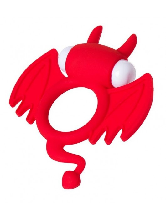 Красное эрекционное кольцо на пенис JOS COCKY DEVIL - JOS - в Северске купить с доставкой