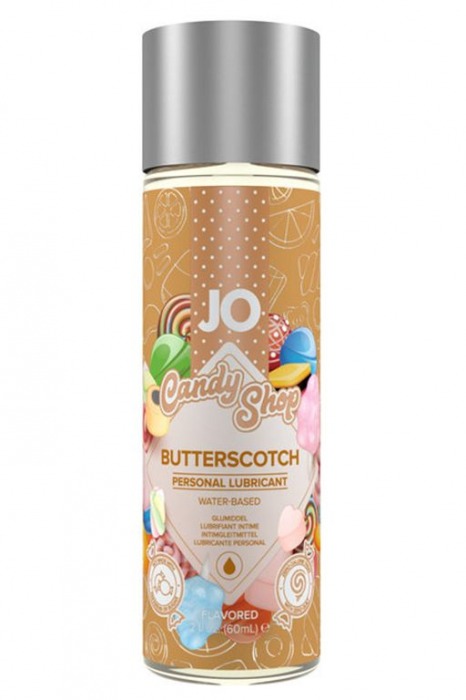 Смазка на водной основе Candy Shop Butterscotch с ароматом ирисок - 60 мл. - System JO - купить с доставкой в Северске