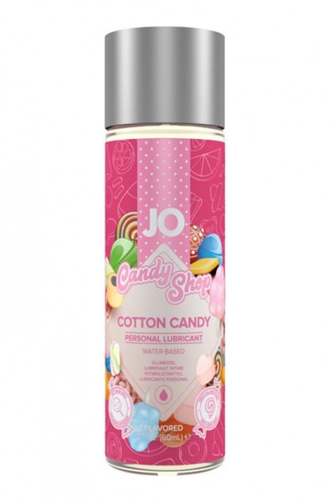 Смазка на водной основе Candy Shop Cotton Candy с ароматом сладкой ваты - 60 мл. - System JO - купить с доставкой в Северске