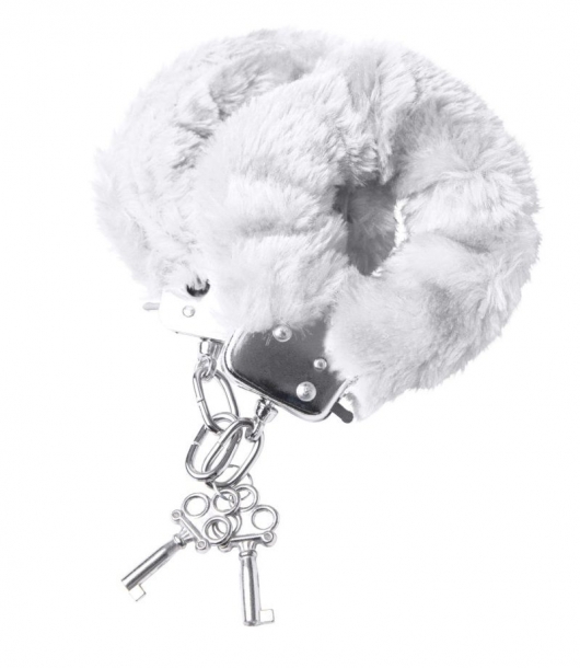 Наручники с белой меховой опушкой - ToyFa - купить с доставкой в Северске