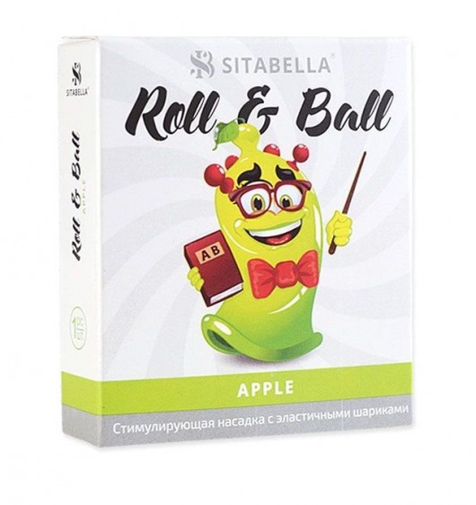 Стимулирующий презерватив-насадка Roll   Ball Apple - Sitabella - купить с доставкой в Северске