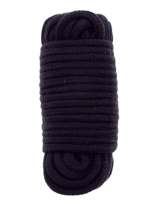 Черная веревка для связывания BONDX LOVE ROPE - 10 м. - Dream Toys - купить с доставкой в Северске