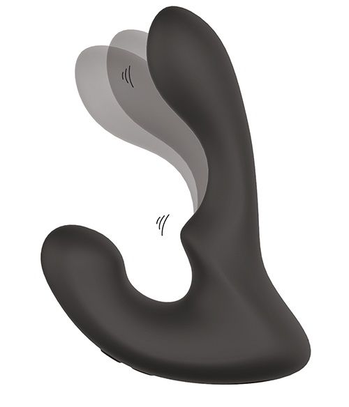 Чёрный массажер простаты с 2 моторами BOOTY ROCKER - Dream Toys - в Северске купить с доставкой