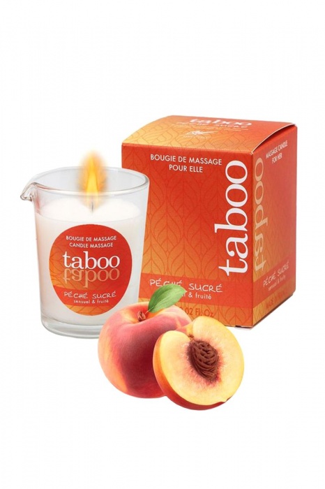 Массажное аромамасло с афродизиаками для женщин RUF Taboo Peche sucre - 60 гр. - RUF - купить с доставкой в Северске