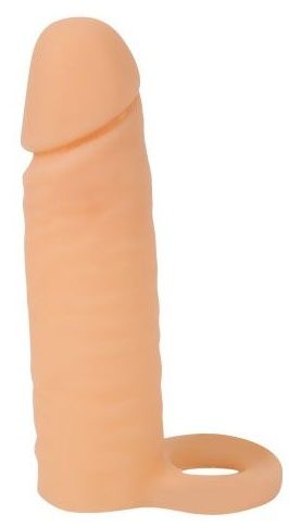 Насадка на фаллос с кольцом для мошонки - 16 см. - Sex Expert - в Северске купить с доставкой