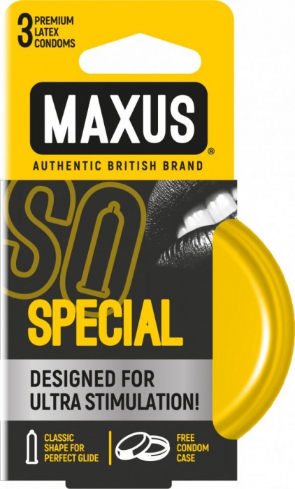 Презервативы с точками и рёбрами в железном кейсе MAXUS Special - 3 шт. - Maxus - купить с доставкой в Северске