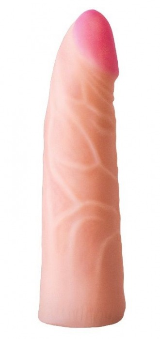 Фаллическая насадка на трусики харнесс - 17,5 см. - LOVETOY (А-Полимер) - купить с доставкой в Северске