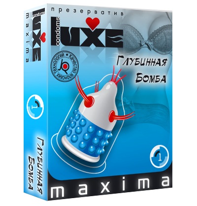 Презерватив LUXE Maxima  Глубинная бомба  - 1 шт. - Luxe - купить с доставкой в Северске
