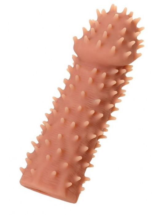 Телесная реалистичная насадка KOKOS Extreme Sleeve 07 с дополнительной стимуляцией - 12,7 см. - KOKOS - в Северске купить с доставкой