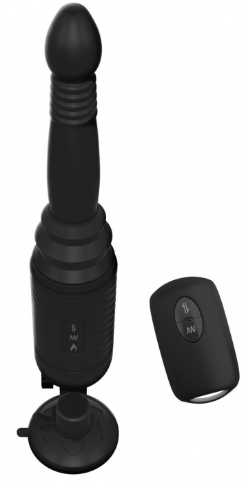 Черный вибромассажер с функцией поступательных движений Ass Thruster - Pipedream - купить с доставкой в Северске