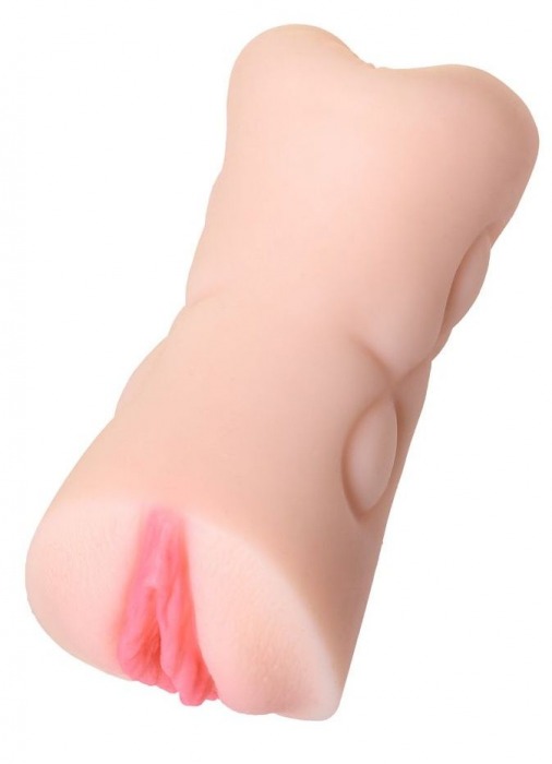 Телесный двусторонний мастурбатор Rich Fruit - вагина и анус - ToyFa - в Северске купить с доставкой