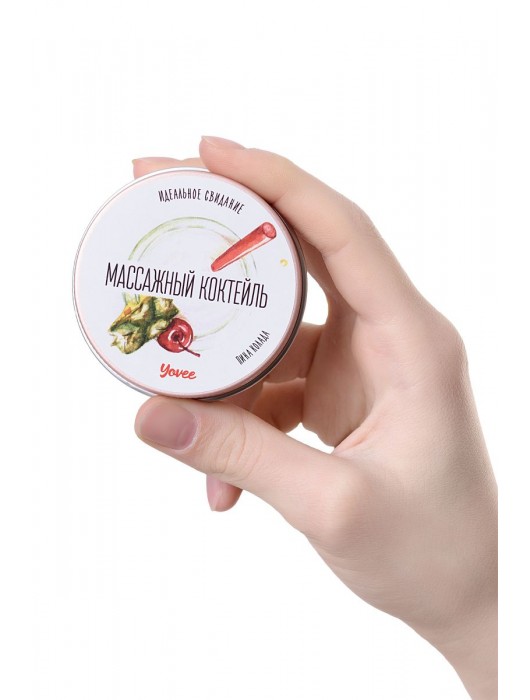 Массажная свеча «Массажный коктейль» с ароматом пина колады - 30 мл. - ToyFa - купить с доставкой в Северске