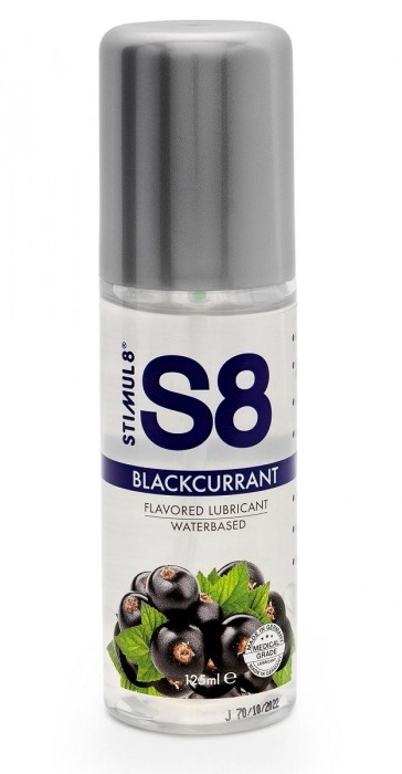 Смазка на водной основе S8 Flavored Lube со вкусом черной смородины - 125 мл. - Stimul8 - купить с доставкой в Северске