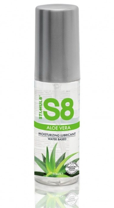 Лубрикант на водной основе S8 Aloe Vera Lube с алоэ вера - 50 мл. - Stimul8 - купить с доставкой в Северске