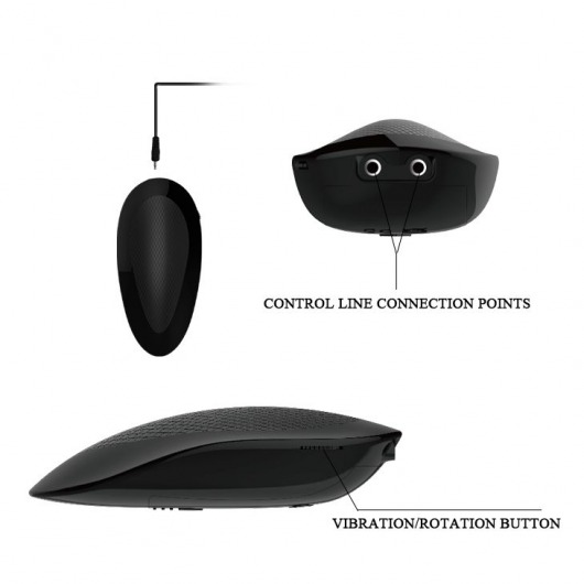 Телесный вибратор-ротатор с присоской Oliver - 19,5 см. - Baile