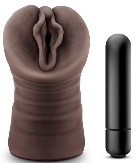 Коричневый мастурбатор-вагина Alexis - Blush Novelties - в Северске купить с доставкой