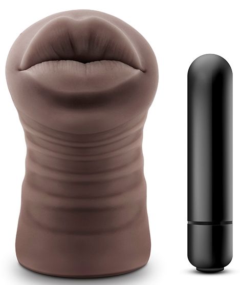 Коричневый мастурбатор-ротик Renee - Blush Novelties - в Северске купить с доставкой