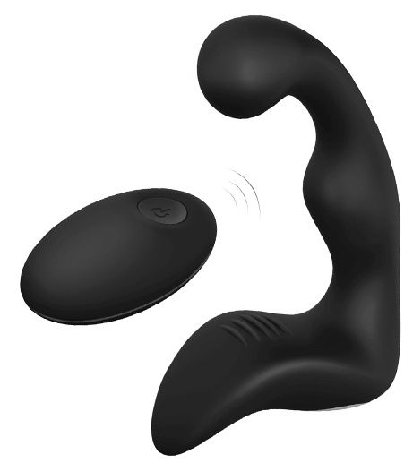 Черный вибромассажер простаты REMOTE BOOTY PLEASER - Dream Toys - в Северске купить с доставкой