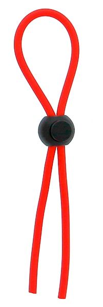 Красное эрекционное лассо с одной бусиной-утяжкой STRETCHY THIN LASSO - Dream Toys - в Северске купить с доставкой