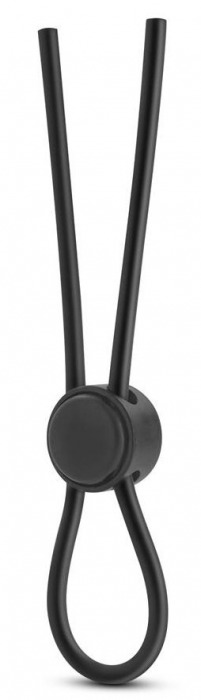 Черное силиконовое лассо на пенис SILICONE LOOP COCK RING - Blush Novelties - в Северске купить с доставкой