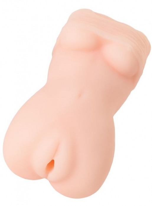 Телесный мастурбатор в виде женской фигурки - Toyfa Basic - в Северске купить с доставкой