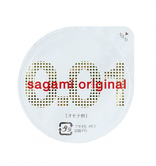 Супертонкий презерватив Sagami Original 0.01 - 1 шт. - Sagami - купить с доставкой в Северске