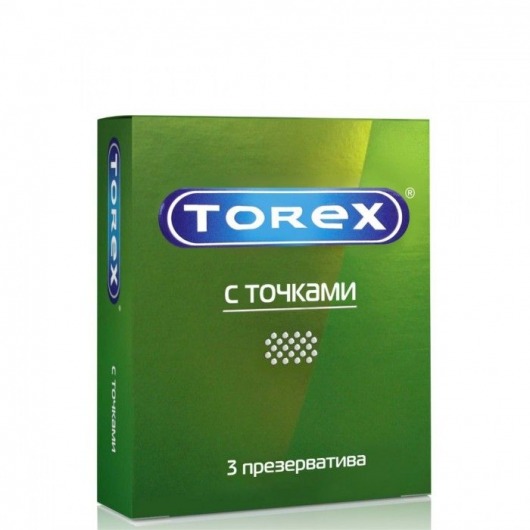 Текстурированные презервативы Torex  С точками  - 3 шт. - Torex - купить с доставкой в Северске