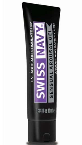 Возбуждающий гель-лубрикант на водной основе Sensual Arousal Lubricant - 10 мл. - Swiss navy - купить с доставкой в Северске