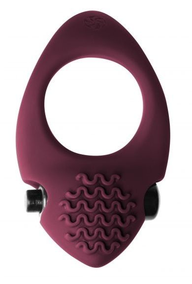 Бордовое эрекционное виброкольцо Pure Passion Midnight - Lola Games - в Северске купить с доставкой
