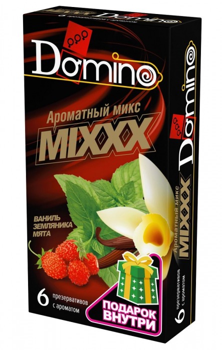 Ароматизированные презервативы DOMINO  Ароматный микс  - 6 шт. - Domino - купить с доставкой в Северске