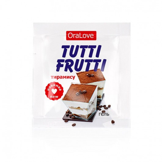 Пробник гель-смазки Tutti-frutti со вкусом тирамису - 4 гр. - Биоритм - купить с доставкой в Северске
