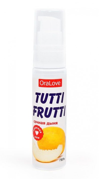Гель-смазка Tutti-frutti со вкусом сочной дыни - 30 гр. - Биоритм - купить с доставкой в Северске