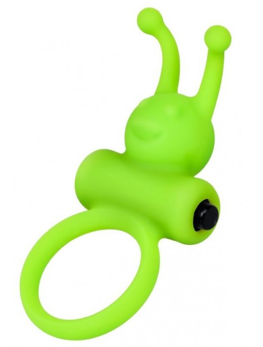 Зеленое эрекционное виброкольцо на пенис Cock Ring - A-toys - в Северске купить с доставкой